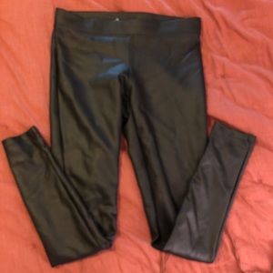 express faux leather leggings